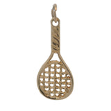 Vintage 14kt Yellow Gold Women Tennis Racquet Drop/Dangle Charm/Pendant