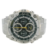 Bulova Precisionist 262khz 96B175 46mm Black Silver Dial Stainless Steel Watch