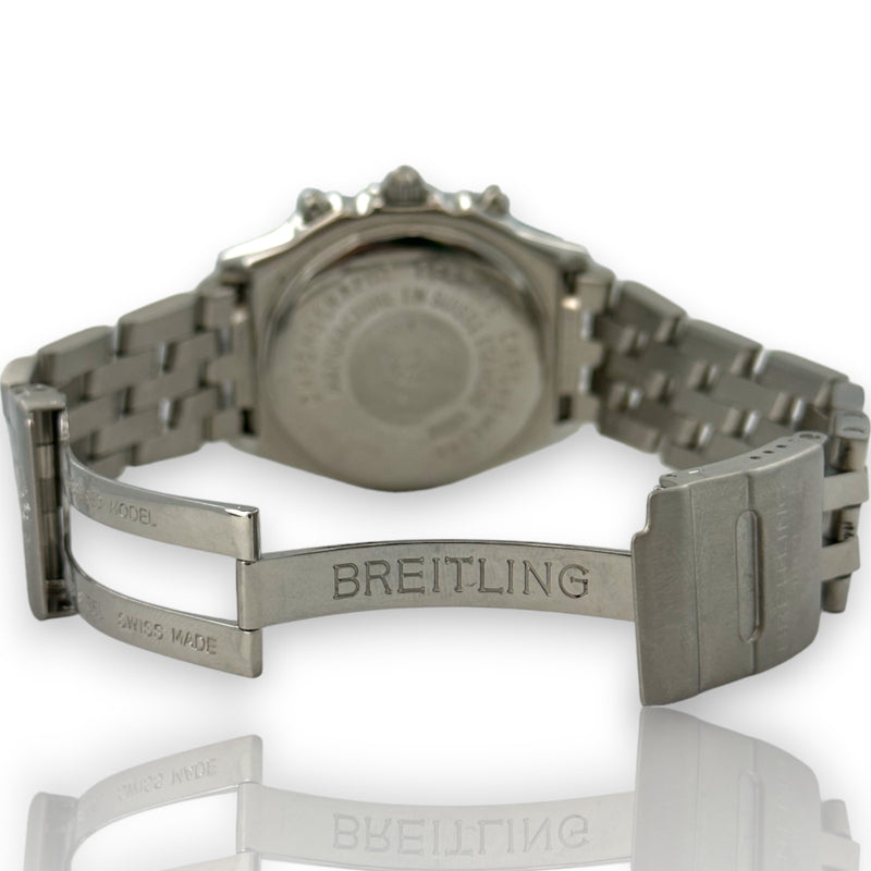 Breitling Chronomat Blackbird A13350 40mm White Dial Watch