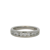 Diana Solid Platinum and 0.54ctw Diamond Half-Eternity Wedding Stackable Band Size 6