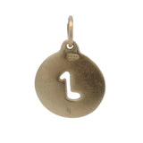 Helen Ficalora 14kt Yellow Gold Cutout Music Note Circle Charm Pendant