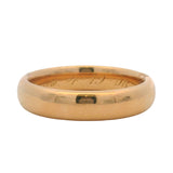 Antique 1908 Solid 18kt Yellow Gold Comfort Fit 4.5mm Band Ring Size 7