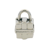 Retired Tiffany & Co Solid 925 Sterling Silver Gift Box Padlock Charm Pendant