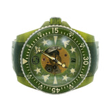 Gucci Dive YA136345 41mm Green Dial Skeleton Rubber Luxury Automatic Watch
