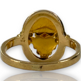 Vintage 10kt 417 Tri Color Gold Grape Vine Leaf Ring Size 5.5