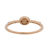 Le Vian Solid 14kt Rose Gold and Chocolate and Nude Diamonds Halo Ring Size 7.75