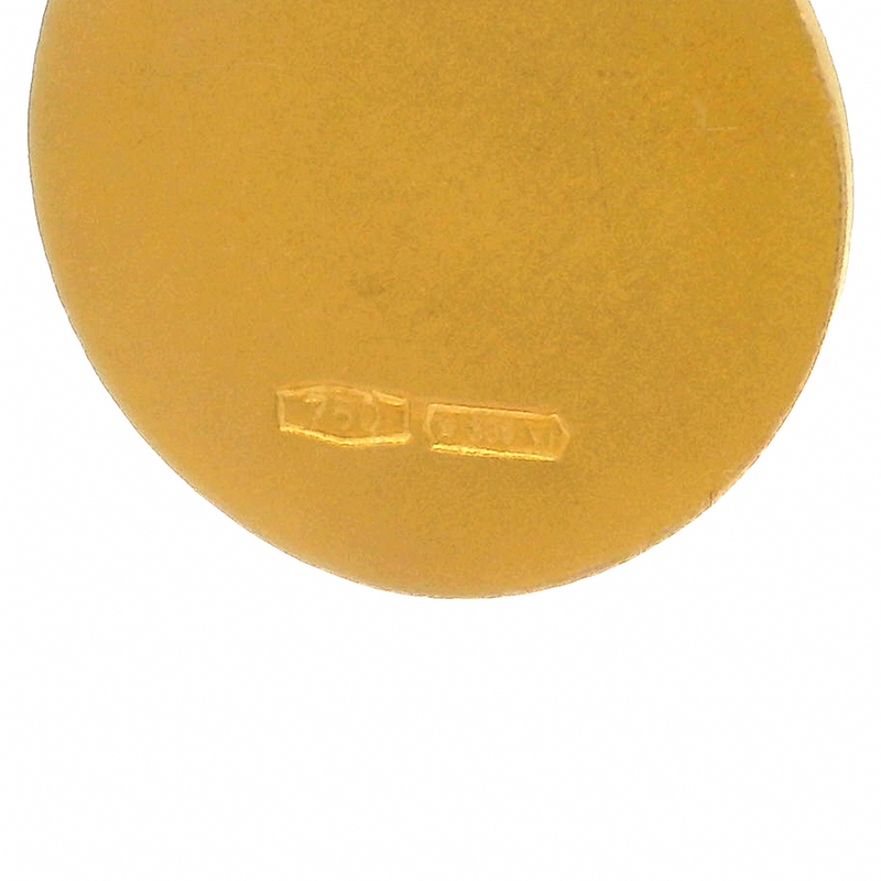 Colgante religioso de San Antonio de oro amarillo macizo de 18 kt, con protección cristiana, de 14,4 mm