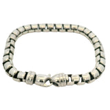 Retired David Yurman Solid 925 Sterling Silver Box Chain 9" 7mm Bracelet
