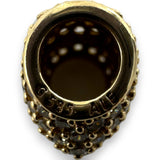 Pandora Solid 14kt Yellow Gold Pave Heart Spacer Charm with CZ Cubic Zirconia Stones Pendant ALE 585