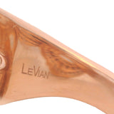Le Vian Solid 14kt Rose Gold Cognac and White Diamonds Loop Knot Cocktail Ring Size 7