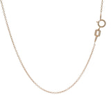 EFFY Solid 14kt Rose Gold Oval Blue Topaz and Diamond Pendant 18" Necklace