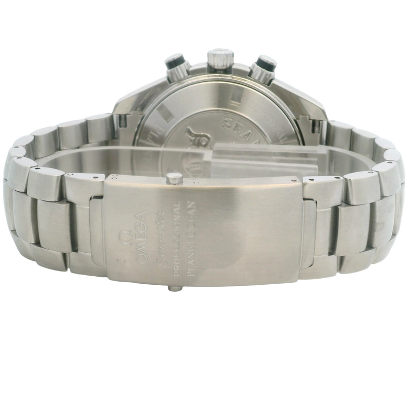 Omega Seamster Planet Ocean 600m 22105000 44.5mm Chronograph Steel Watch