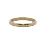 Vintage 14kt Yellow Gold 2.3mm Wide D-Shape Wedding Band Ring Side 6