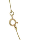 Elaine Chong Solid 18kt Yellow Gold and Aventurine Quartz Large Moving Evil Eye Pendant 19.5" Necklace