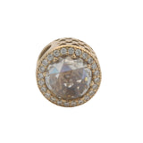 Pandora Solid 14kt Yellow Gold and CZ Radiant Hearts Bead Spacer Charm
