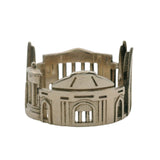 925 Sterling Silver Gothic Edinburgh Cityscape Ring by Shekht Size 6.5