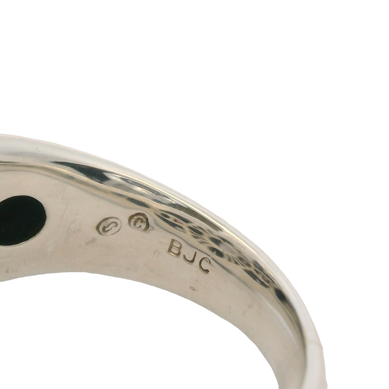 Anillo de cóctel de plata de ley 925 y oro amarillo de 18 kt con halo de calcedonia, rubí y diamantes, talla 8