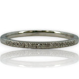 Harriet Kelsall 14kt White Gold and Diamond Thin Half Eternity Ring Wedding Band
