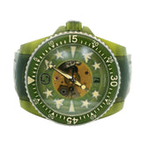 Gucci Dive YA136345 41mm Green Dial Skeleton Rubber Luxury Automatic Watch