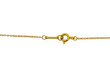 Tiffany & Co Paloma Picasso Diamond Line Heart Bow 18K 750 Yellow Gold Necklace