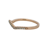 Neil Lane 14kt Rose Gold and 0.20ctw Diamond Wraparound Wedding Band Ring Size 9