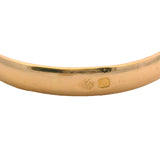 Vintage Solid 14kt Yellow Gold Small Oval Blank Signet Ring Size 9