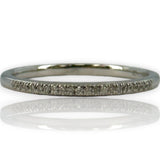Harriet Kelsall 14kt White Gold and Diamond Thin Half Eternity Ring Wedding Band