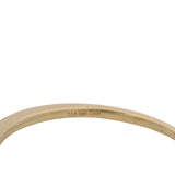 Djula Solid 18kt Yellow Gold Drop Pear 0.13ctw Diamond Cluster Textured Band Ring Size 6