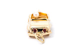 Vintage Automobile Car Cruising 14k 585 Yellow Gold Charm Pendant