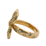 Amina Sorel 18kt Yellow Gold "Continuum" Large Celestial Spiral Statement Diamond Ring