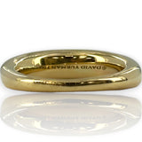 David Yurman Signed Solid 18kt Yellow Gold Everyday Wearable Solid Metal Dome Ring Size 7