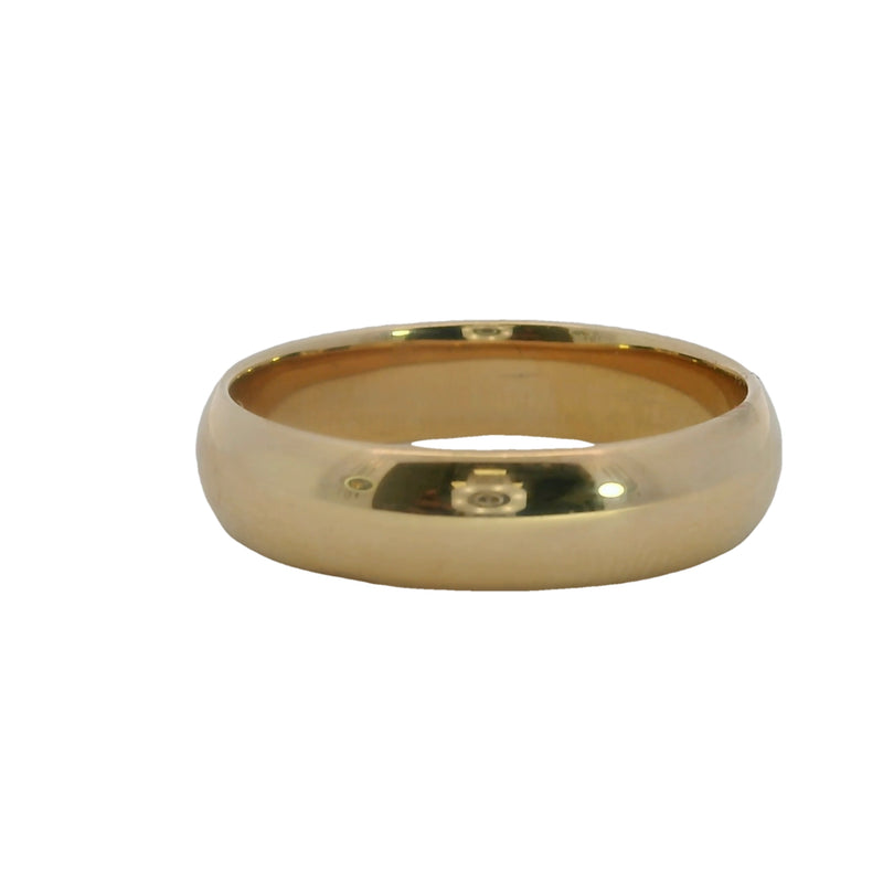 Anillo de bodas clásico de 5 mm en oro amarillo macizo de 14 kt de Blue Nile