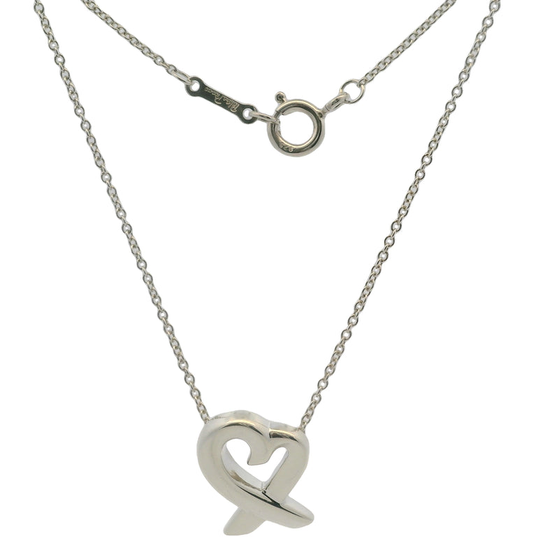 Tiffany & Co Paloma Picasso Collection Loving Heart 16" Necklace In 925 Sterling Silver