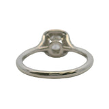 Tiffany & Co Solid Platinum Soleste 0.41ct Cushion-Cut Diamond Halo Engagement Ring Size 6