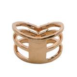 Le Vian 14kt Rose Gold "Chocolate" Smoky Quartz and Diamond 3-Band Stacked Ring Size 7