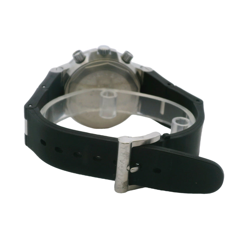 Bvlgari Diagono Sport Chronograph Black Dial 38mm Steel Watch