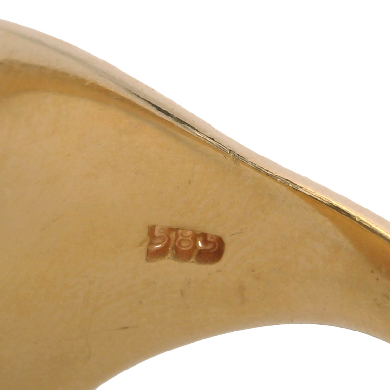 1950-70s Tiffany & Co Vintage Solid 14kt Yellow Gold 19.3mm 17g "TNA" Engraved Signet Ring Size 9
