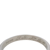 Antique 1927 Solid Platinum Etched Beveled Edge Wedding Stackable Band Size 7.5