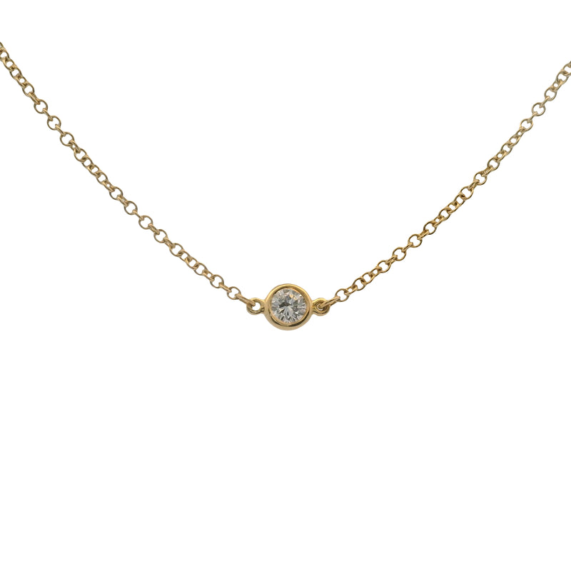 Vintage Tiffany & Co Elsa Peretti 18k Diamonds By The Yard Single Diamond Bracelet 7"