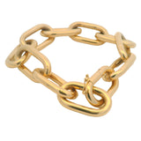 Gabriela Hearst Large Link Paperclip Chain 8" Bracelet In Solid 18kt Yellow Gold