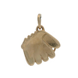 Vintage Solid 14kt Yellow Gold Baseball Glove Mitt Sports Charm