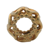 Pandora Retired Rare Solid 14kt Yellow Gold Lucky In Love Hearts Spacer Charm