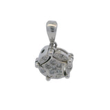 EFFY 14kt White Gold and Diamond Convertible Magnetic Halo to Long Dangle Star Pendant