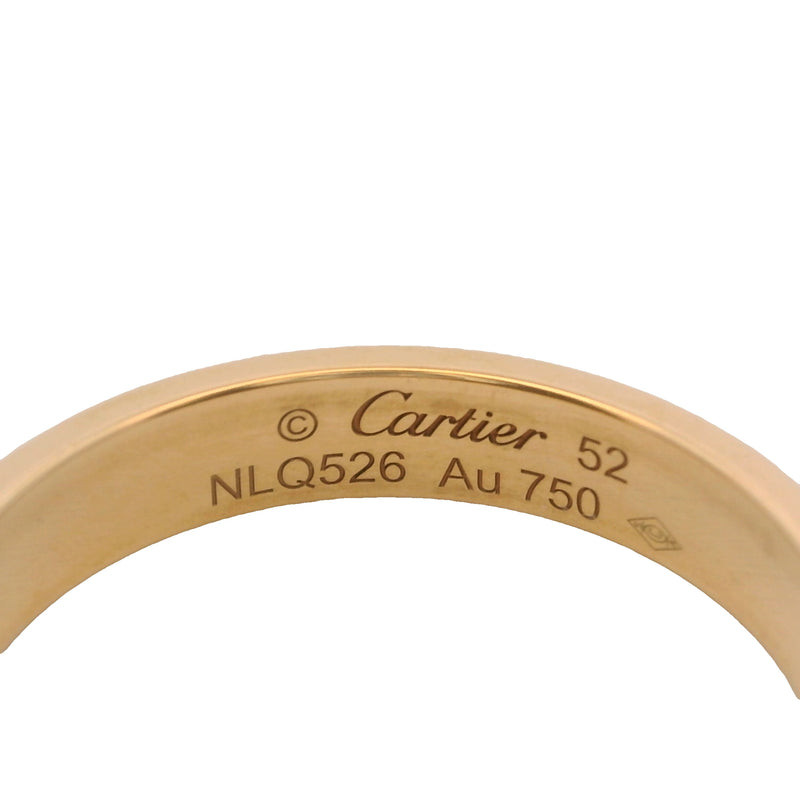 Cartier Solid 750 18kt Yellow Gold Small Model Love Ring Size 6 52