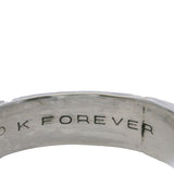 925 Sterling Silver 6.3mm Double Edge Band Ring Made In Mexico