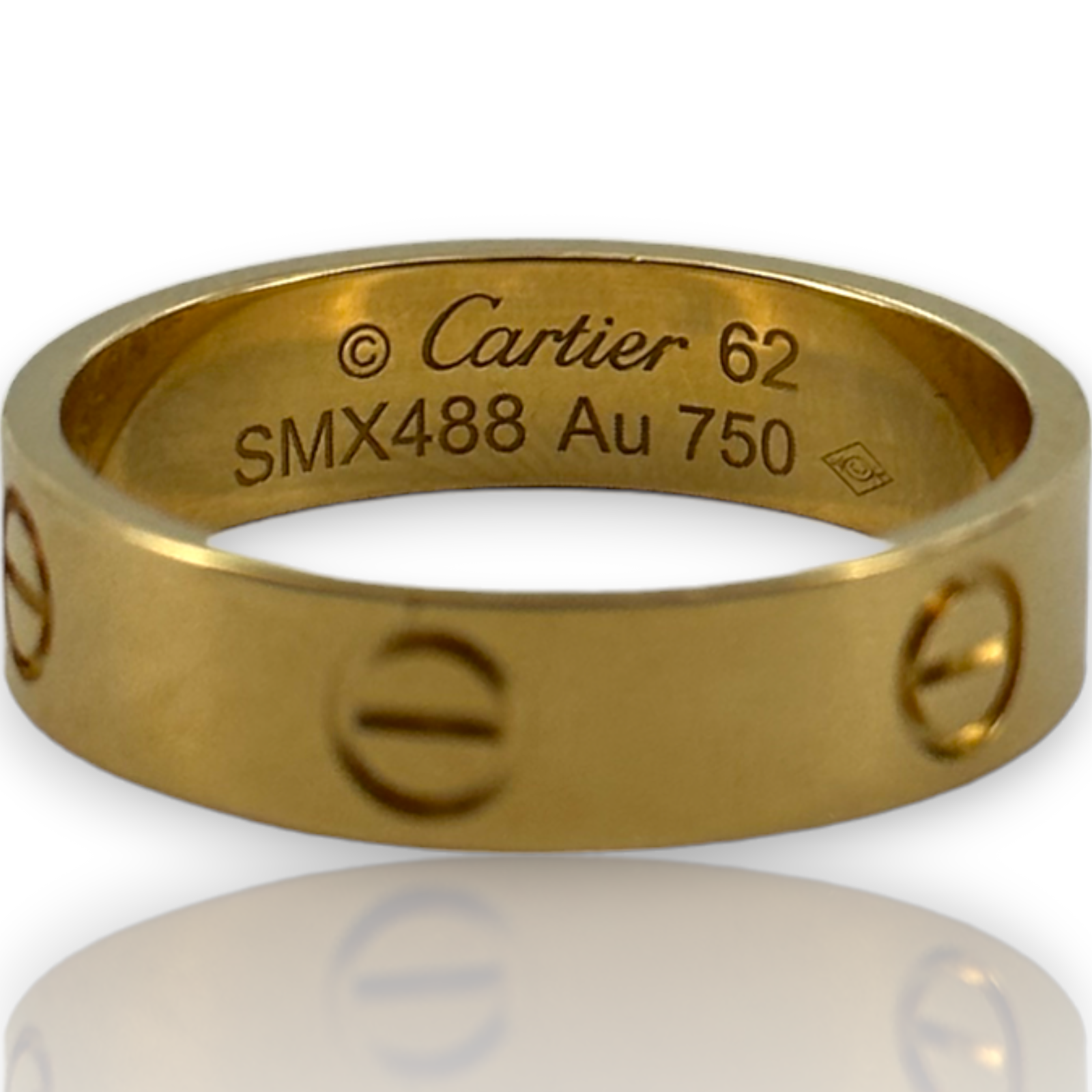 Cartier 18kt 750 Yellow Gold Love Band Wedding Size 62 – GEM