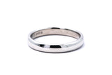 Tiffany & Co 1999 Classic Domed 3mm Wedding Band 950 Platinum Ring Size 5 3/4