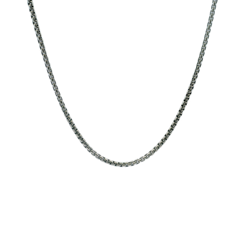 David Yurman 925 Sterling Silver 1.7mm Box Chain 17" Necklace