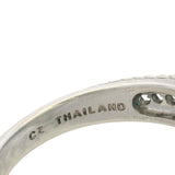 Judith Ripka 925 Sterling Silver Large Lab Spinel and CZ Cocktail Statement Ring