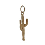 Vintage Solid 14kt Yellow Gold Cactus Desert Western Dangle Charm